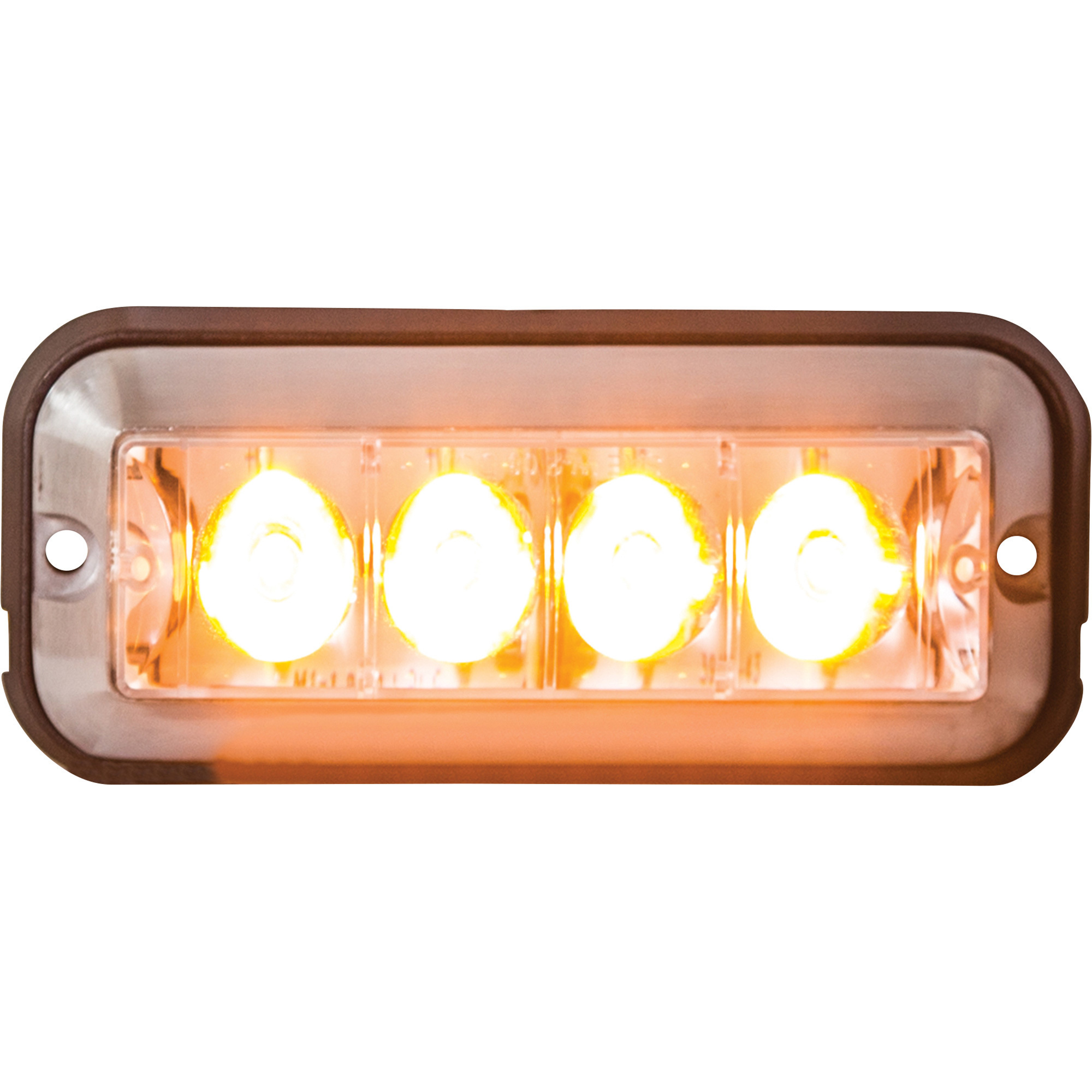 Buyers Products, Amber Raised 5in. LED Strobe Light, Light Type LED, Color Amber, Lens Material Plastic, Model# 8891004